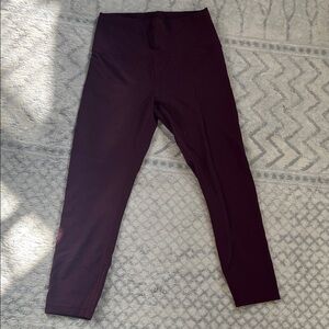 Burgundy Lululemon Leggings